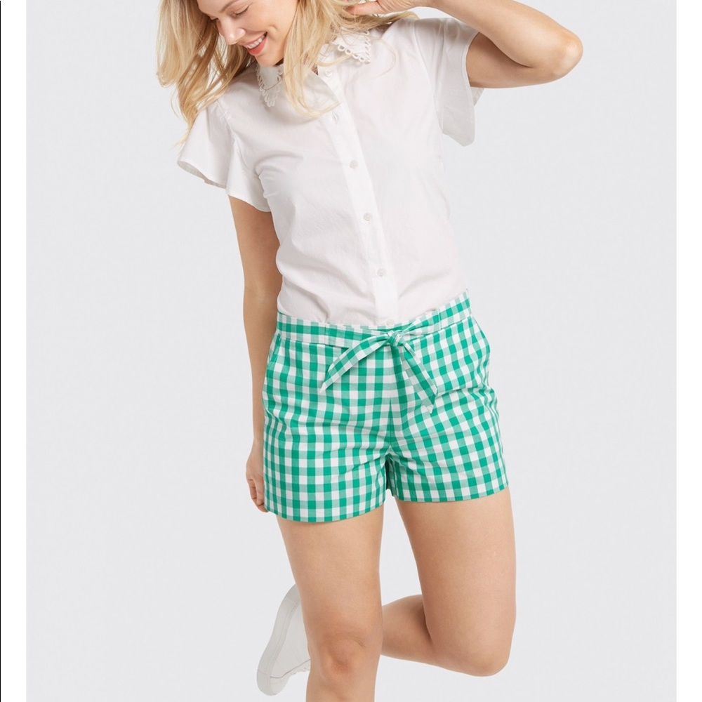 🎈SALE NWT Draper James Dolly Check Tie Shorts